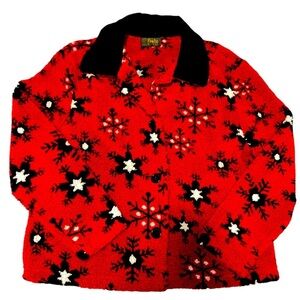 Vintage David Paul NY button up sweater jacket size Large